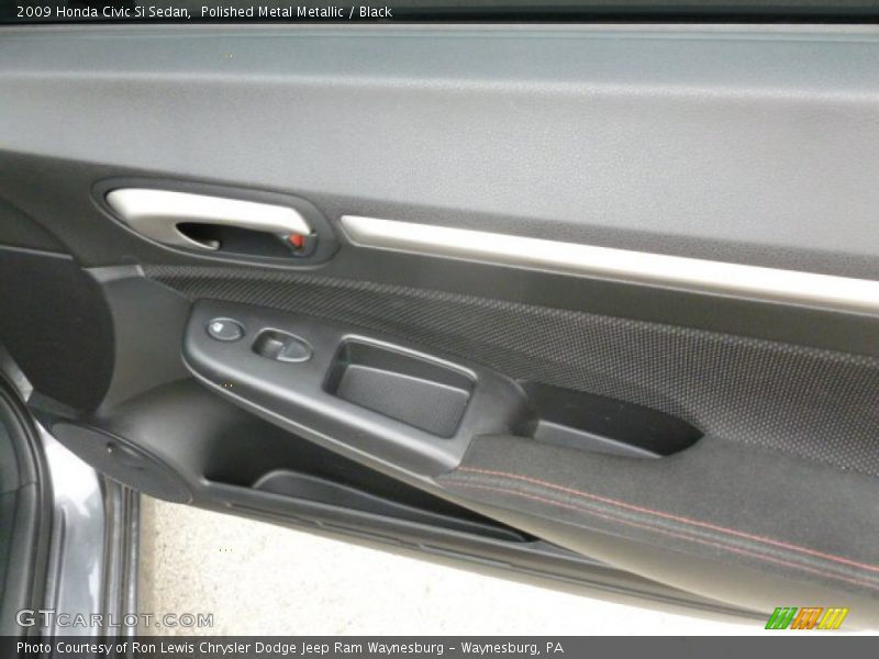 Polished Metal Metallic / Black 2009 Honda Civic Si Sedan