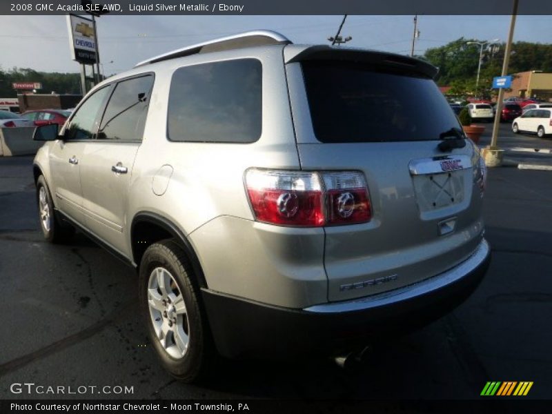 Liquid Silver Metallic / Ebony 2008 GMC Acadia SLE AWD
