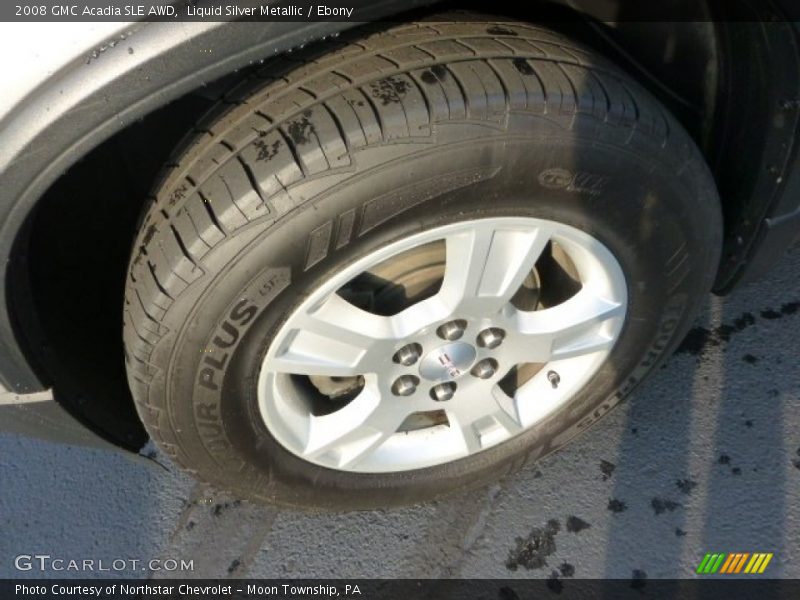 Liquid Silver Metallic / Ebony 2008 GMC Acadia SLE AWD