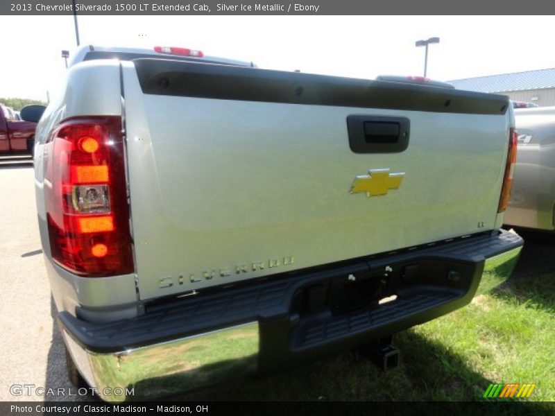 Silver Ice Metallic / Ebony 2013 Chevrolet Silverado 1500 LT Extended Cab