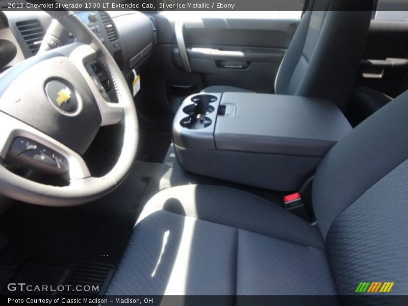 Silver Ice Metallic / Ebony 2013 Chevrolet Silverado 1500 LT Extended Cab