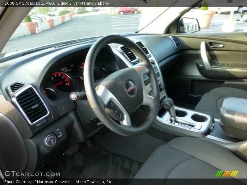 Liquid Silver Metallic / Ebony 2008 GMC Acadia SLE AWD