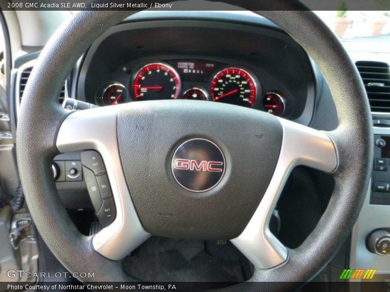 Liquid Silver Metallic / Ebony 2008 GMC Acadia SLE AWD
