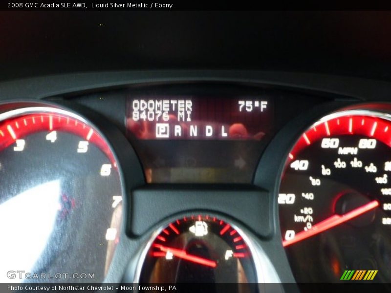 Liquid Silver Metallic / Ebony 2008 GMC Acadia SLE AWD