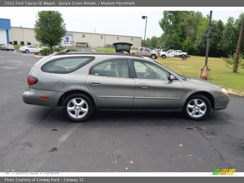 Spruce Green Metallic / Medium Parchment 2001 Ford Taurus SE Wagon