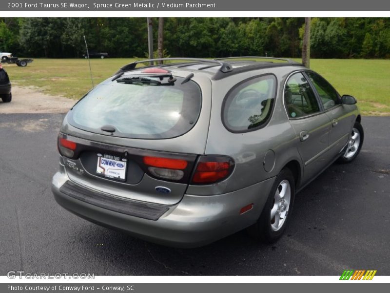 Spruce Green Metallic / Medium Parchment 2001 Ford Taurus SE Wagon