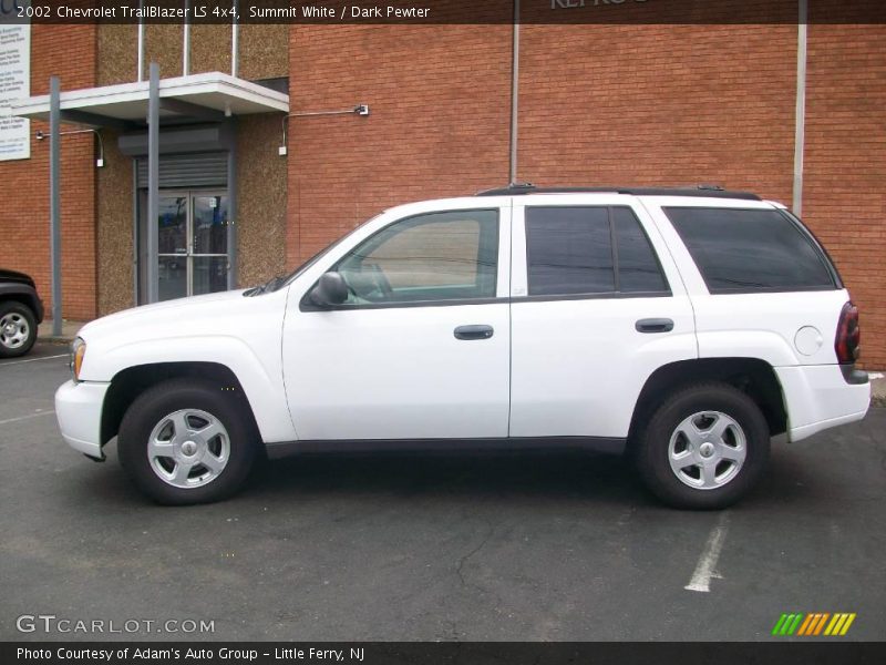 Summit White / Dark Pewter 2002 Chevrolet TrailBlazer LS 4x4
