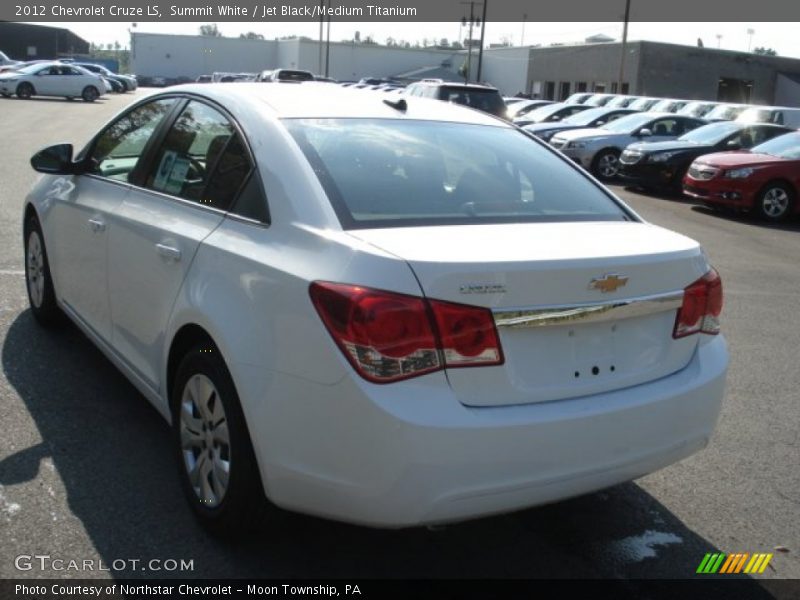 Summit White / Jet Black/Medium Titanium 2012 Chevrolet Cruze LS