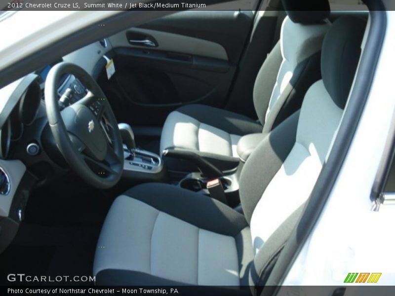 Summit White / Jet Black/Medium Titanium 2012 Chevrolet Cruze LS