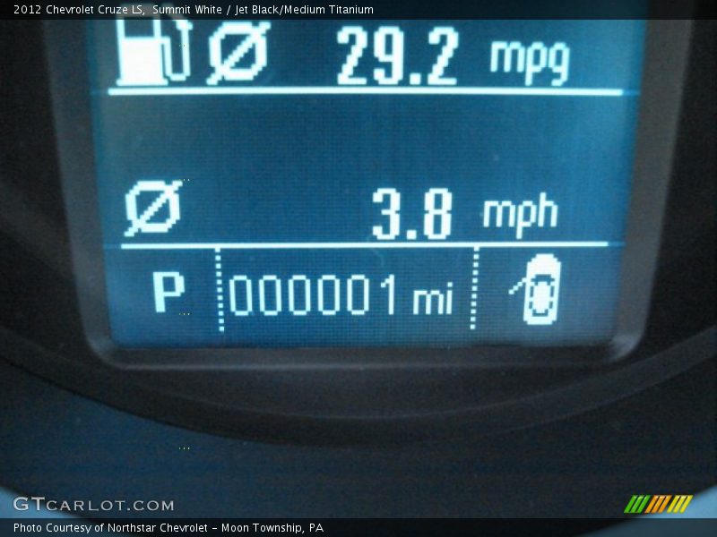 Summit White / Jet Black/Medium Titanium 2012 Chevrolet Cruze LS