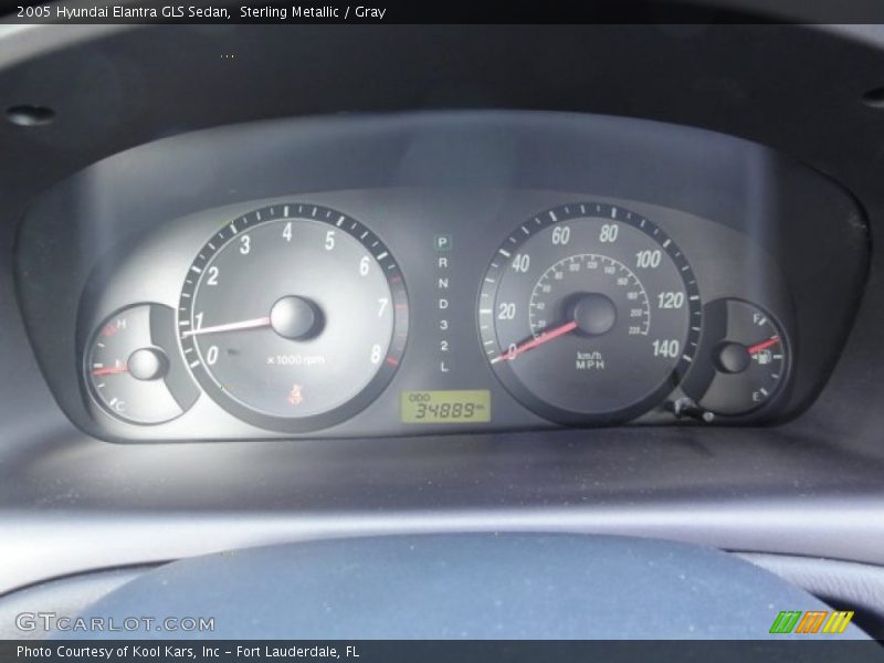 Sterling Metallic / Gray 2005 Hyundai Elantra GLS Sedan