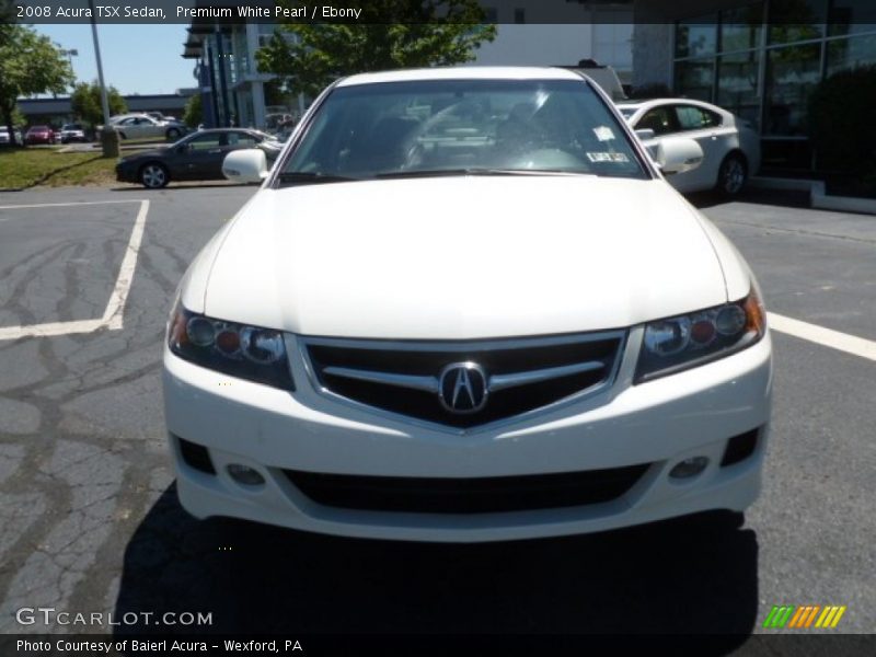 Premium White Pearl / Ebony 2008 Acura TSX Sedan