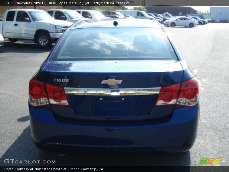 Blue Topaz Metallic / Jet Black/Medium Titanium 2012 Chevrolet Cruze LS