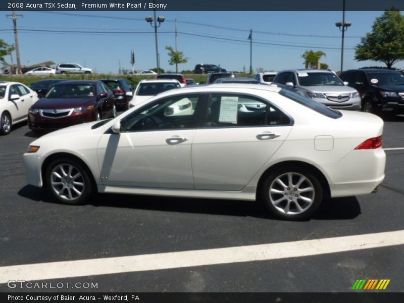 Premium White Pearl / Ebony 2008 Acura TSX Sedan