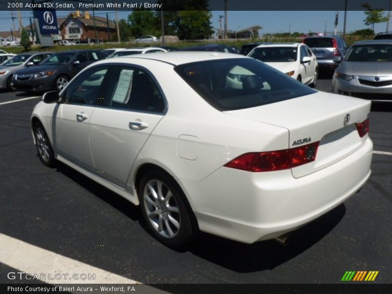 Premium White Pearl / Ebony 2008 Acura TSX Sedan