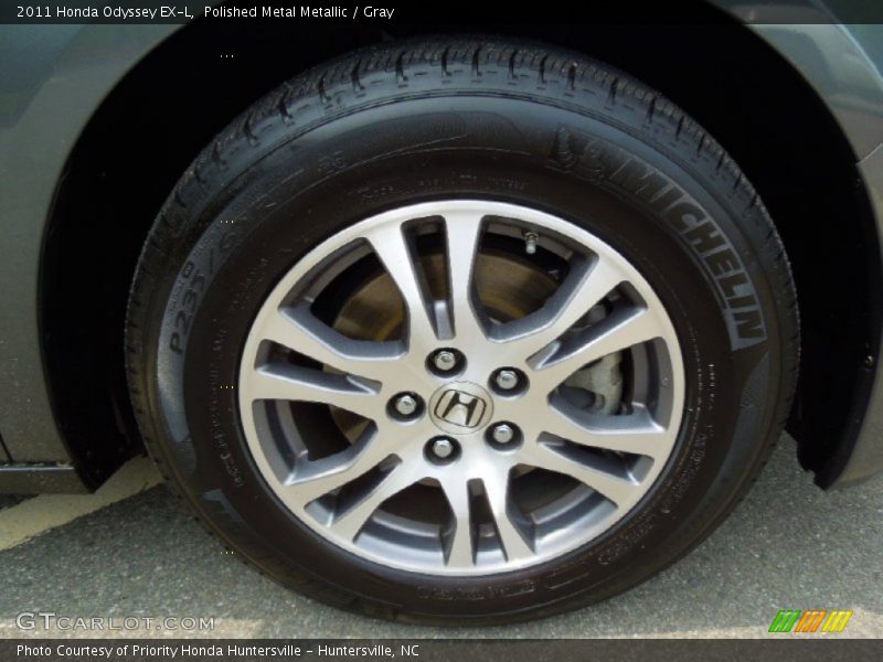 Polished Metal Metallic / Gray 2011 Honda Odyssey EX-L
