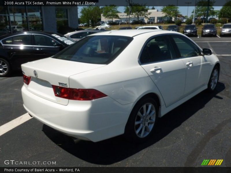 Premium White Pearl / Ebony 2008 Acura TSX Sedan