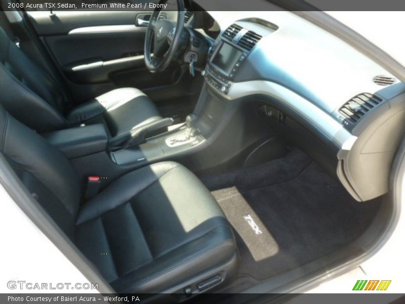 Premium White Pearl / Ebony 2008 Acura TSX Sedan