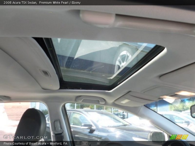 Premium White Pearl / Ebony 2008 Acura TSX Sedan