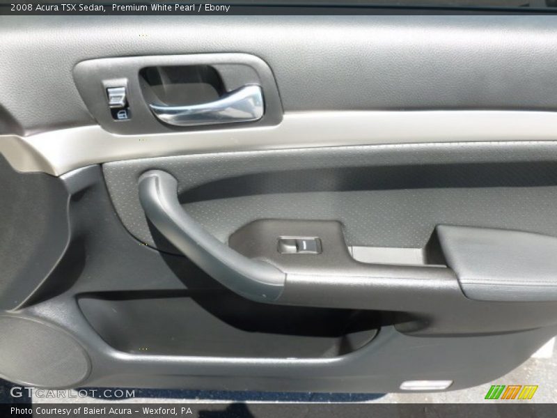 Premium White Pearl / Ebony 2008 Acura TSX Sedan