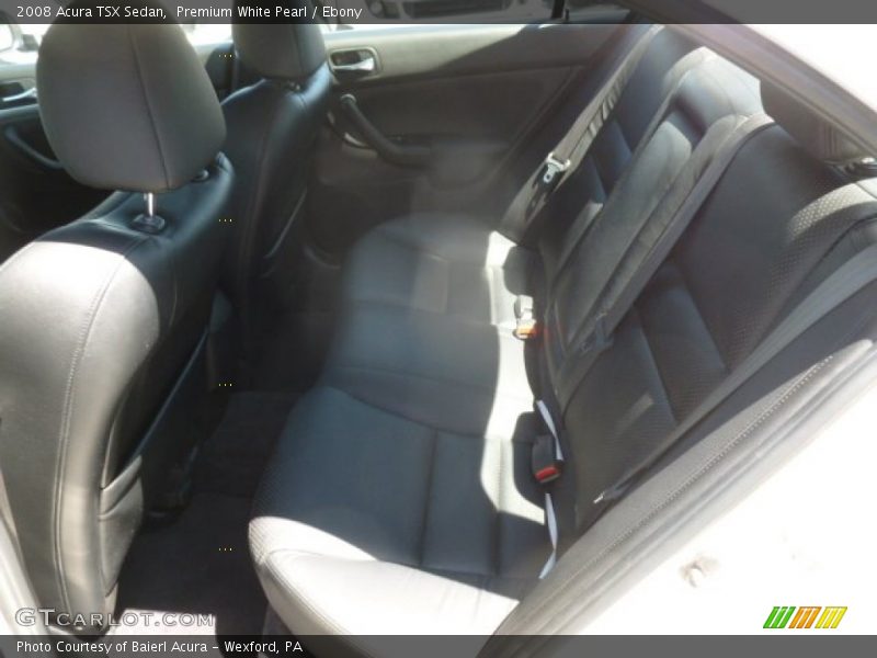 Premium White Pearl / Ebony 2008 Acura TSX Sedan