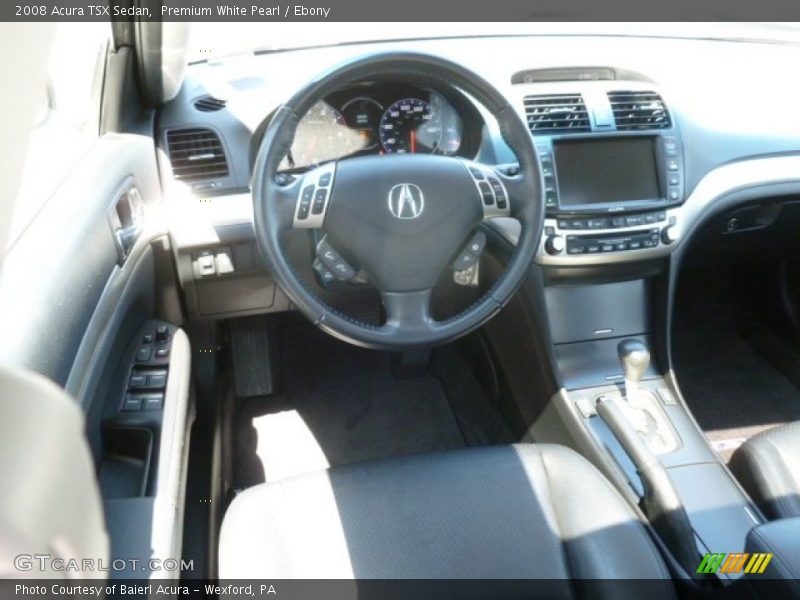 Premium White Pearl / Ebony 2008 Acura TSX Sedan