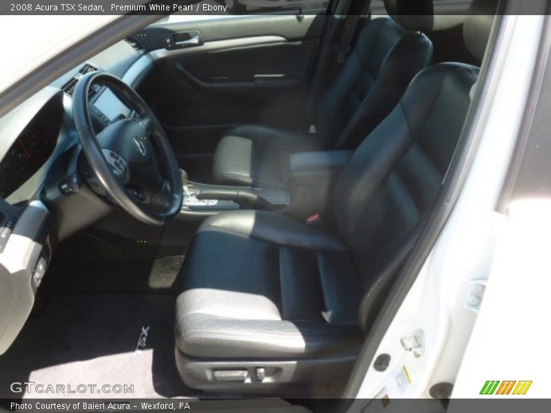 Premium White Pearl / Ebony 2008 Acura TSX Sedan