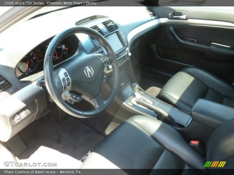 Premium White Pearl / Ebony 2008 Acura TSX Sedan