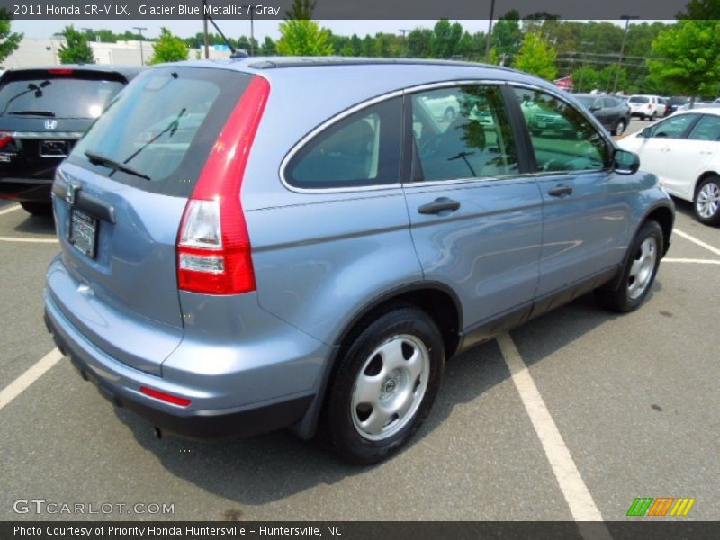 Glacier Blue Metallic / Gray 2011 Honda CR-V LX