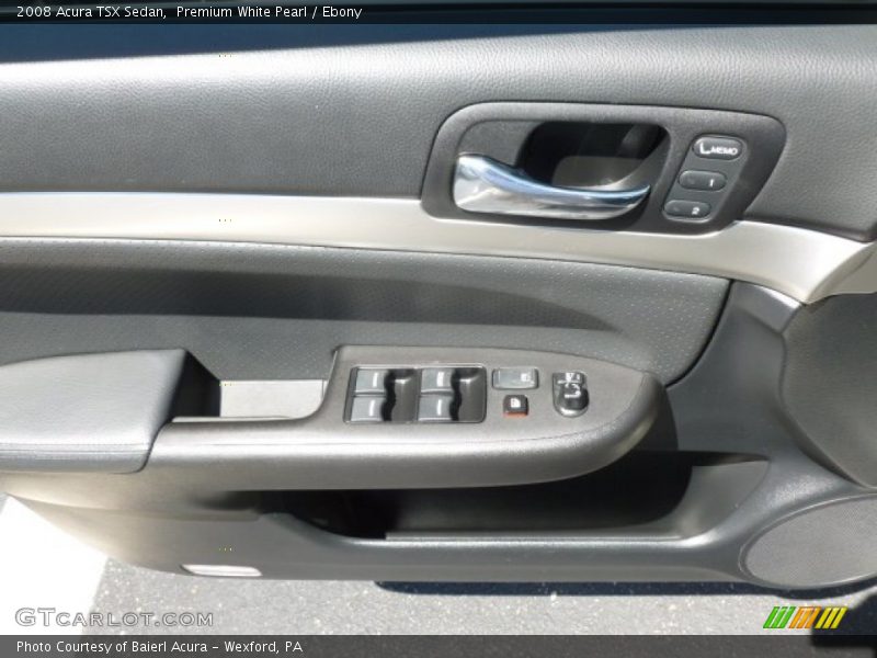 Premium White Pearl / Ebony 2008 Acura TSX Sedan