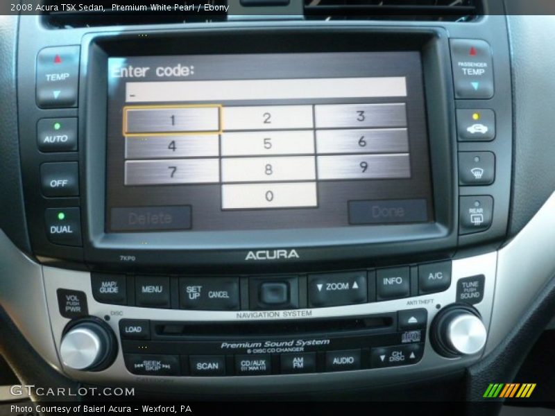 Premium White Pearl / Ebony 2008 Acura TSX Sedan