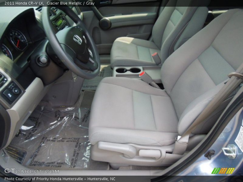 Glacier Blue Metallic / Gray 2011 Honda CR-V LX