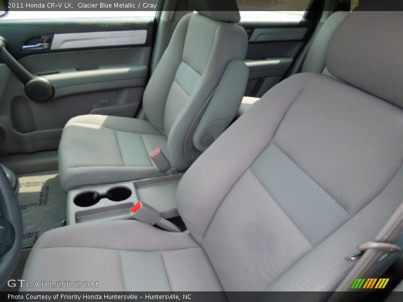 Glacier Blue Metallic / Gray 2011 Honda CR-V LX