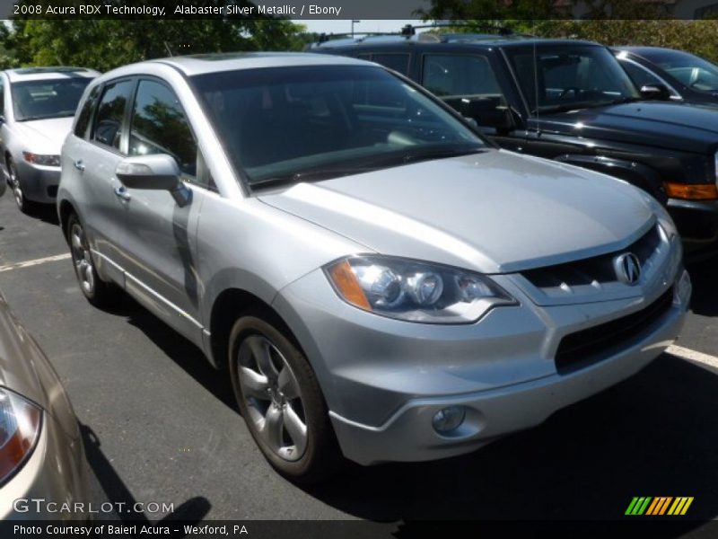 Alabaster Silver Metallic / Ebony 2008 Acura RDX Technology