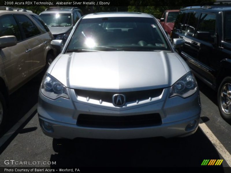 Alabaster Silver Metallic / Ebony 2008 Acura RDX Technology