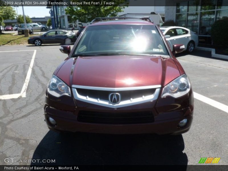 Basque Red Pearl / Taupe 2009 Acura RDX SH-AWD Technology