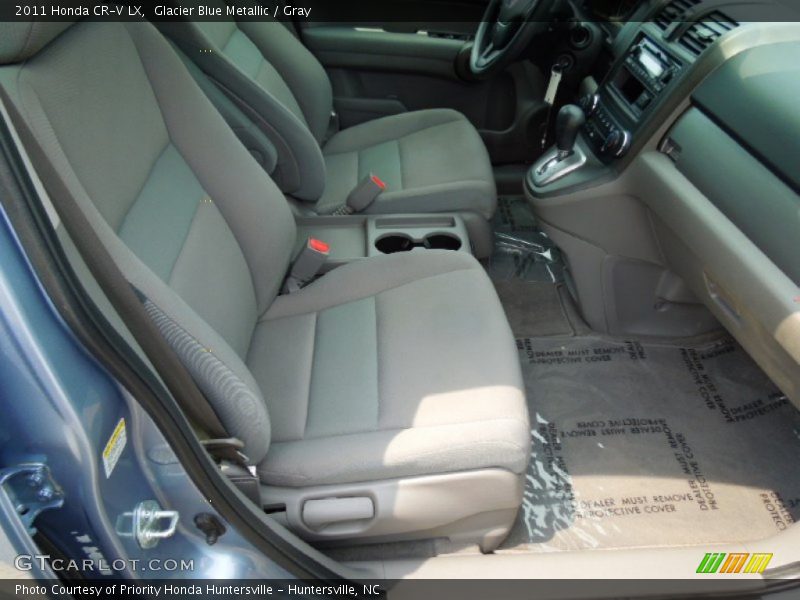 Glacier Blue Metallic / Gray 2011 Honda CR-V LX