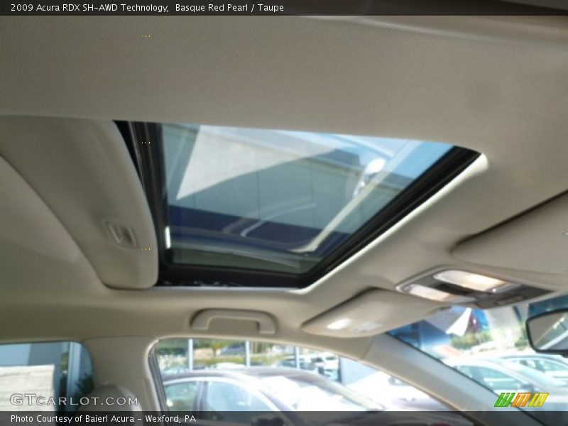 Basque Red Pearl / Taupe 2009 Acura RDX SH-AWD Technology