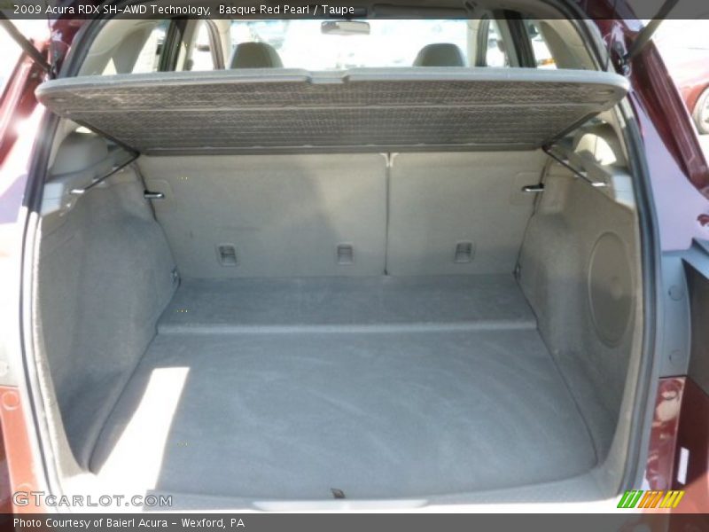 Basque Red Pearl / Taupe 2009 Acura RDX SH-AWD Technology