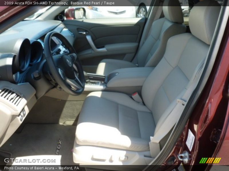 Basque Red Pearl / Taupe 2009 Acura RDX SH-AWD Technology