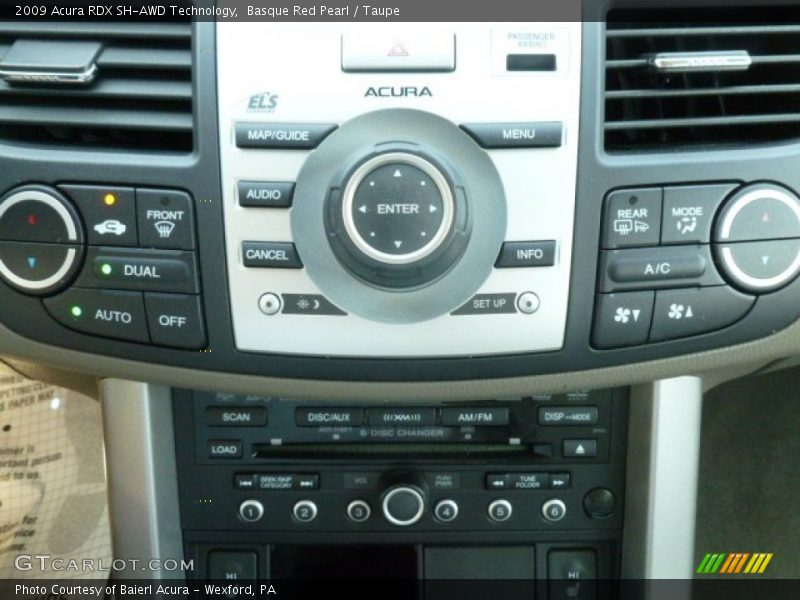 Basque Red Pearl / Taupe 2009 Acura RDX SH-AWD Technology
