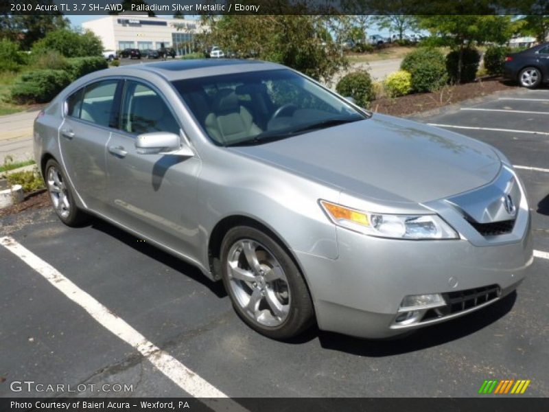 Palladium Silver Metallic / Ebony 2010 Acura TL 3.7 SH-AWD
