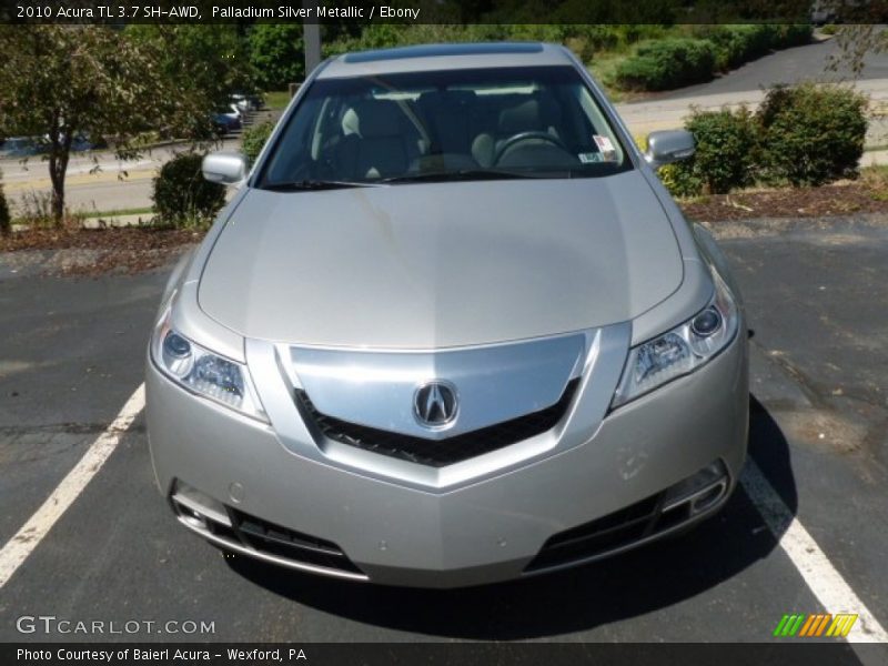 Palladium Silver Metallic / Ebony 2010 Acura TL 3.7 SH-AWD