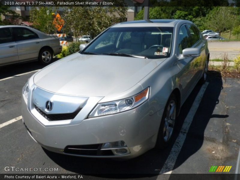 Palladium Silver Metallic / Ebony 2010 Acura TL 3.7 SH-AWD