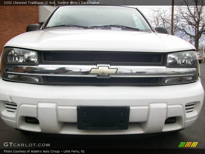 Summit White / Dark Pewter 2002 Chevrolet TrailBlazer LS 4x4