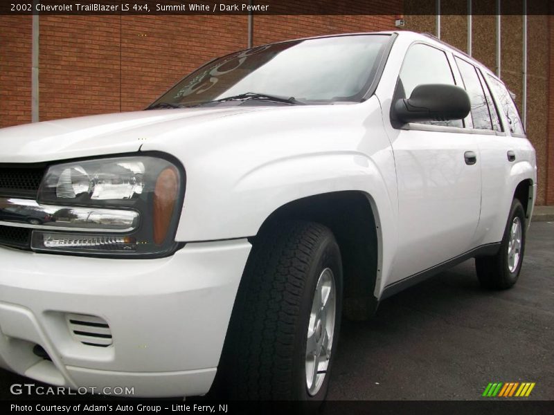Summit White / Dark Pewter 2002 Chevrolet TrailBlazer LS 4x4