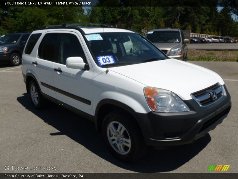 Taffeta White / Black 2003 Honda CR-V EX 4WD
