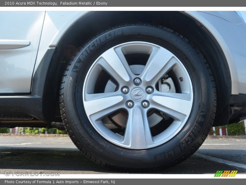 Palladium Metallic / Ebony 2010 Acura MDX Technology
