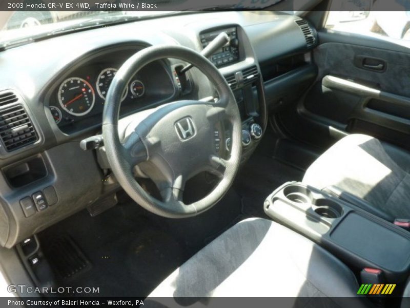 Taffeta White / Black 2003 Honda CR-V EX 4WD