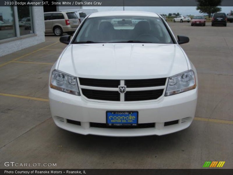 Stone White / Dark Slate Gray 2010 Dodge Avenger SXT